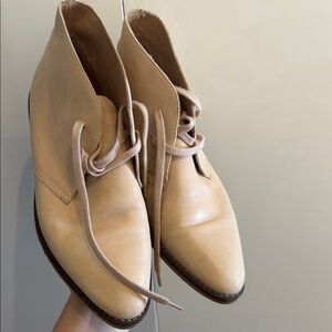 J. Crew MacAlister Women's Lace-Up Chukka Boots in Light Tan beige stone size 8